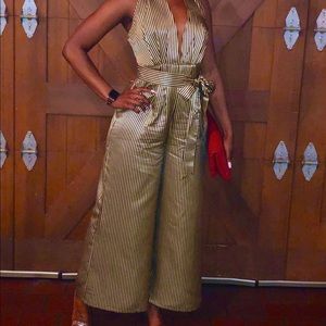Pin Striped Jumpsuit